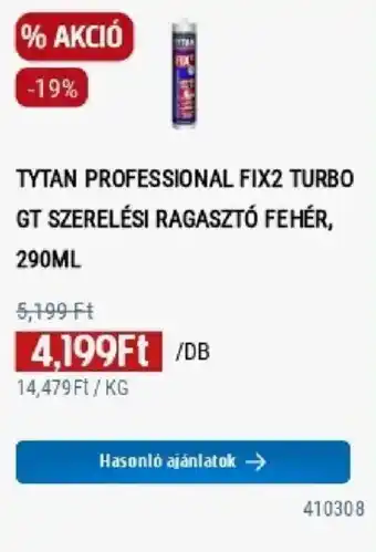 Tytan professional fix2 turbo gt szerelési ragasztó