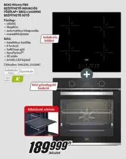 MediaMarkt Beko beépíthető indukciós főzőlap+beépíthető sütő ajánlat
