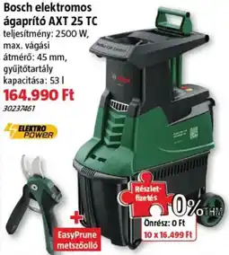 Bauhaus Bosch elektromos ágaprító AXT 25 TC ajánlat