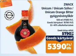 Goods Market Zwack unicum orange bitter ajánlat