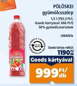 Goods Market Pölöskei gyümölcsszörp ajánlat
