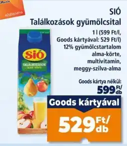 Goods Market Sió találkozások gyümölcsital ajánlat