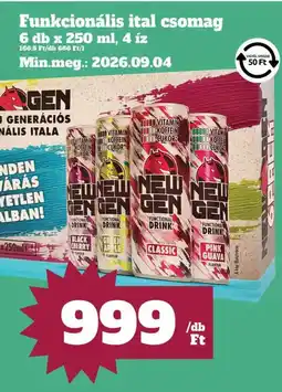 Family Diszkont New gen funkcionális ital ajánlat