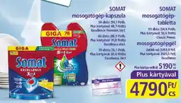 PlusMarket Somat mosogatógép-kapszula ajánlat