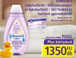 PlusMarket johnson's babatusfürdő ajánlat