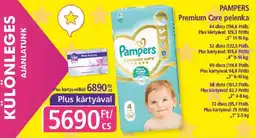 PlusMarket Pampers premium care pelenka ajánlat