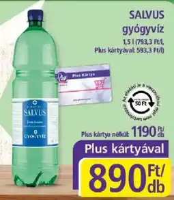 PlusMarket Salvus gyógyvíz ajánlat