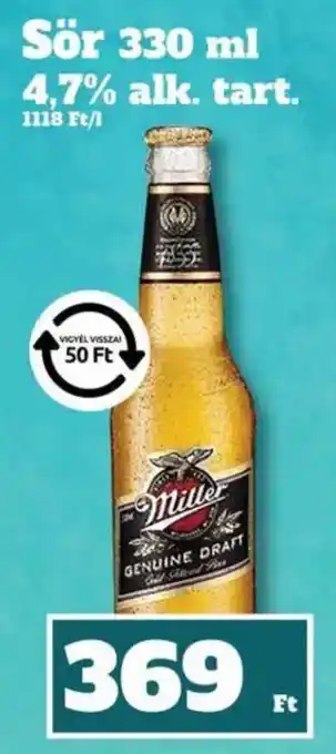 Family Diszkont Miller sör ajánlat
