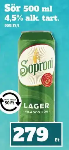 Family Diszkont Soproni lager ajánlat