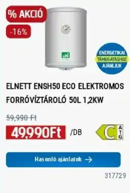 Praktiker Elnett ensh50 eco elektromos forróvíztároló ajánlat