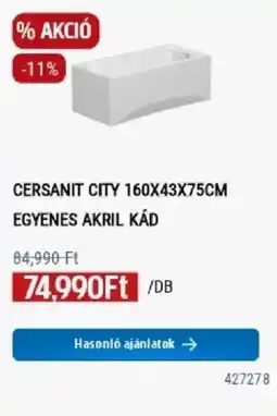Praktiker Cersanit city akril kád ajánlat