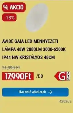 Praktiker Avide gaia led mennyezeti lámpa ajánlat
