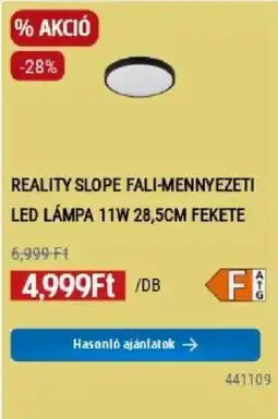 Praktiker Reality slope fali-mennyezeti led lámpa ajánlat