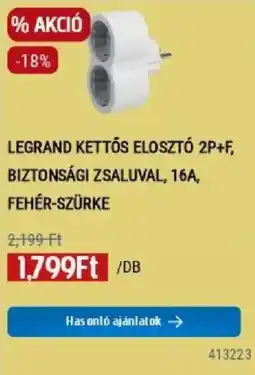 Praktiker Legrand kettős elosztó 2p+f ajánlat