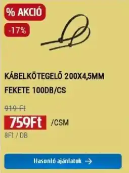 Praktiker kábelkötégelő ajánlat