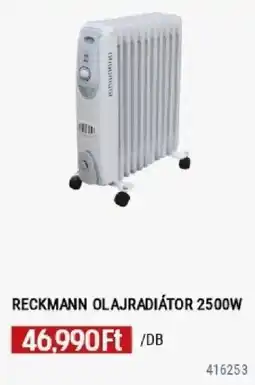 Praktiker Reckmann olajradiátor 2500w ajánlat