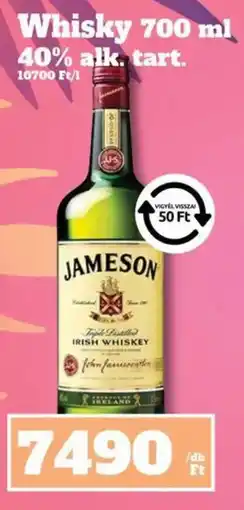 Family Diszkont Jameson irish whiskey ajánlat