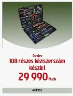 Praktiker Dexter 108 részes kéziszerszám készlet ajánlat