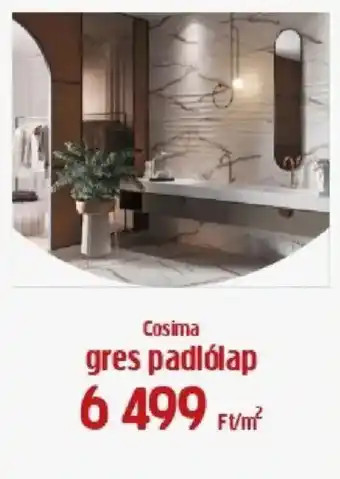 Cosima gres padlólap