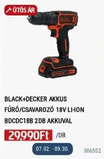 Black+decker akkus fúró/csavarozó 18v li-ion