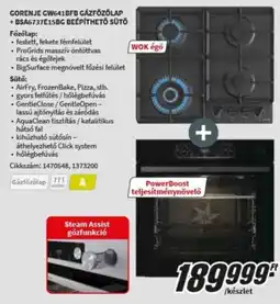 MediaMarkt Gorenje gázfőzőlap sütő ajánlat