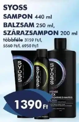 Azúr Syoss sampon balzsam szárazsampon ajánlat