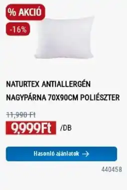 Praktiker Naturtex antiallergén nagypárna ajánlat
