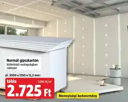 Bauhaus Normál gipszkarton ajánlat