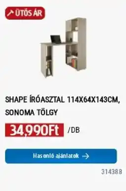 Praktiker Shape íróasztal ajánlat