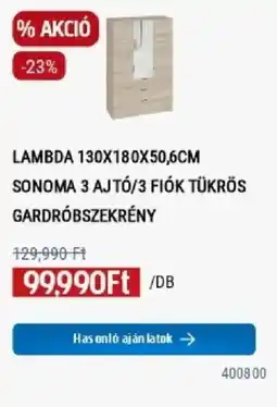 Praktiker Lambda gardróbszekrény ajánlat