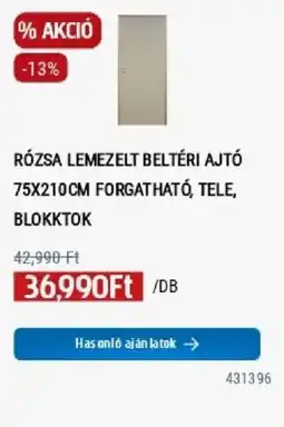 Praktiker Rózsa lemezelt beltéri ajtó ajánlat