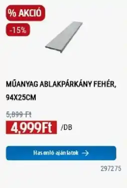 Praktiker Műanyag ablakpárkány fehér ajánlat