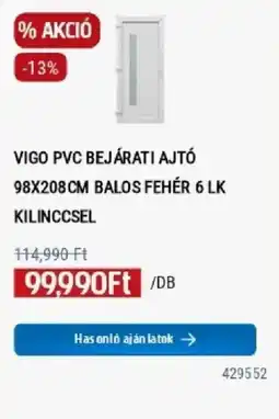 Praktiker Vigo pvc bejárat ajtó ajánlat