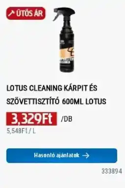 Praktiker Lotus cleaning kárpit és szövettisztító ajánlat