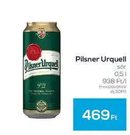 GRoby Pilsner Urquell sör ajánlat