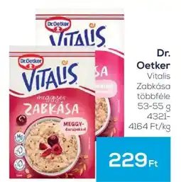 GRoby Dr. Oetker vitalis zabkása ajánlat