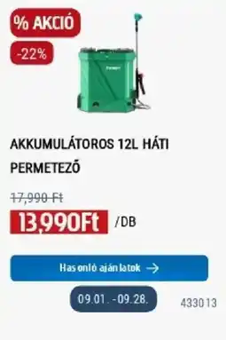 Praktiker Fendt akkumulátoros háti permetező ajánlat