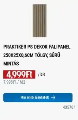 Praktiker Praktiker ps dekor falipanel ajánlat