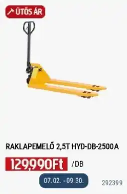 Praktiker hyd-db-2500a raklapemelő 2,5t ajánlat