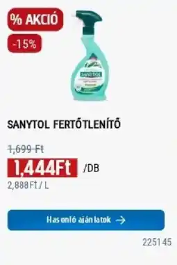 Praktiker Sanytol fertőtlenítő ajánlat
