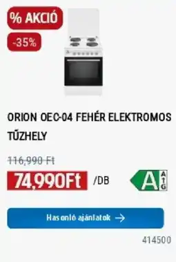 Praktiker Orion oec-04 fehér elektromos tűzhely ajánlat