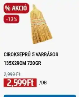 Praktiker Cirokseprű 5 varrásos ajánlat