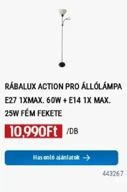 Praktiker Rabalux action pro állólámpa ajánlat