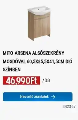 Praktiker Mito arsena alsószekrény mosdóval ajánlat
