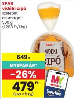 Spar Market spar vidéki cipó ajánlat