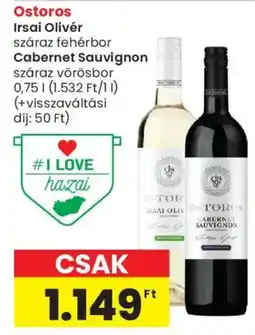 Spar Market Ostoros száraz fehérbor száraz vörösbor ajánlat