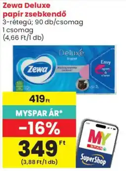 Spar Market Zewa papír zsebkendő ajánlat