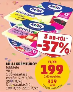 PENNY Milli krémtúró ajánlat