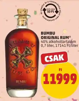 PENNY Bumbu original rum ajánlat