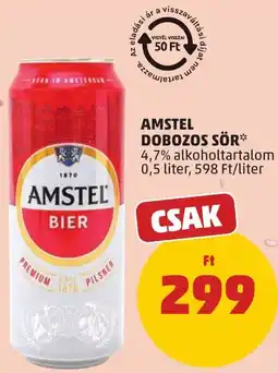 PENNY Amstel dobozos sör ajánlat
